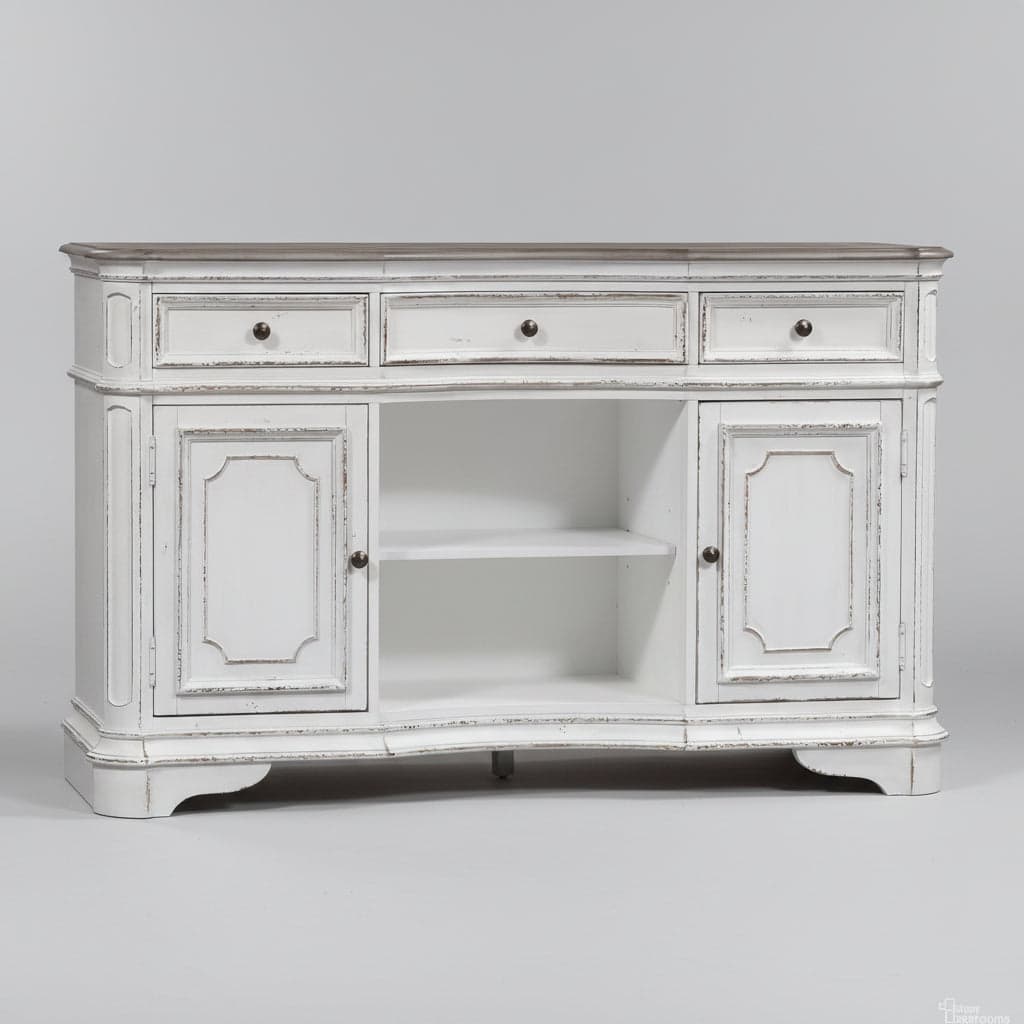 Bison Commerce Magnolia Manor Server in Antique White FFW-1419 - Thumbnail 3