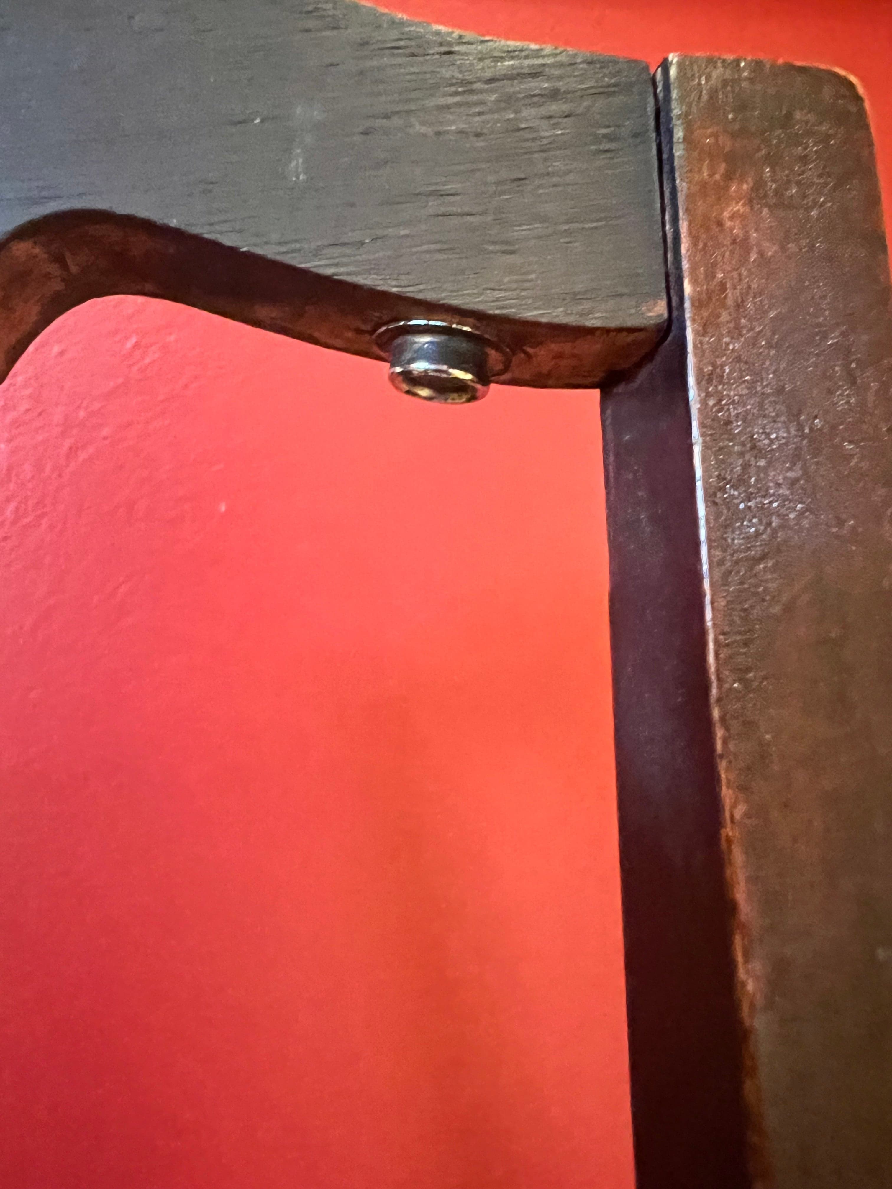 JS Ford & Johnson Co Antique Armless Wood Rocking Chair PD138-43 - Thumbnail 7