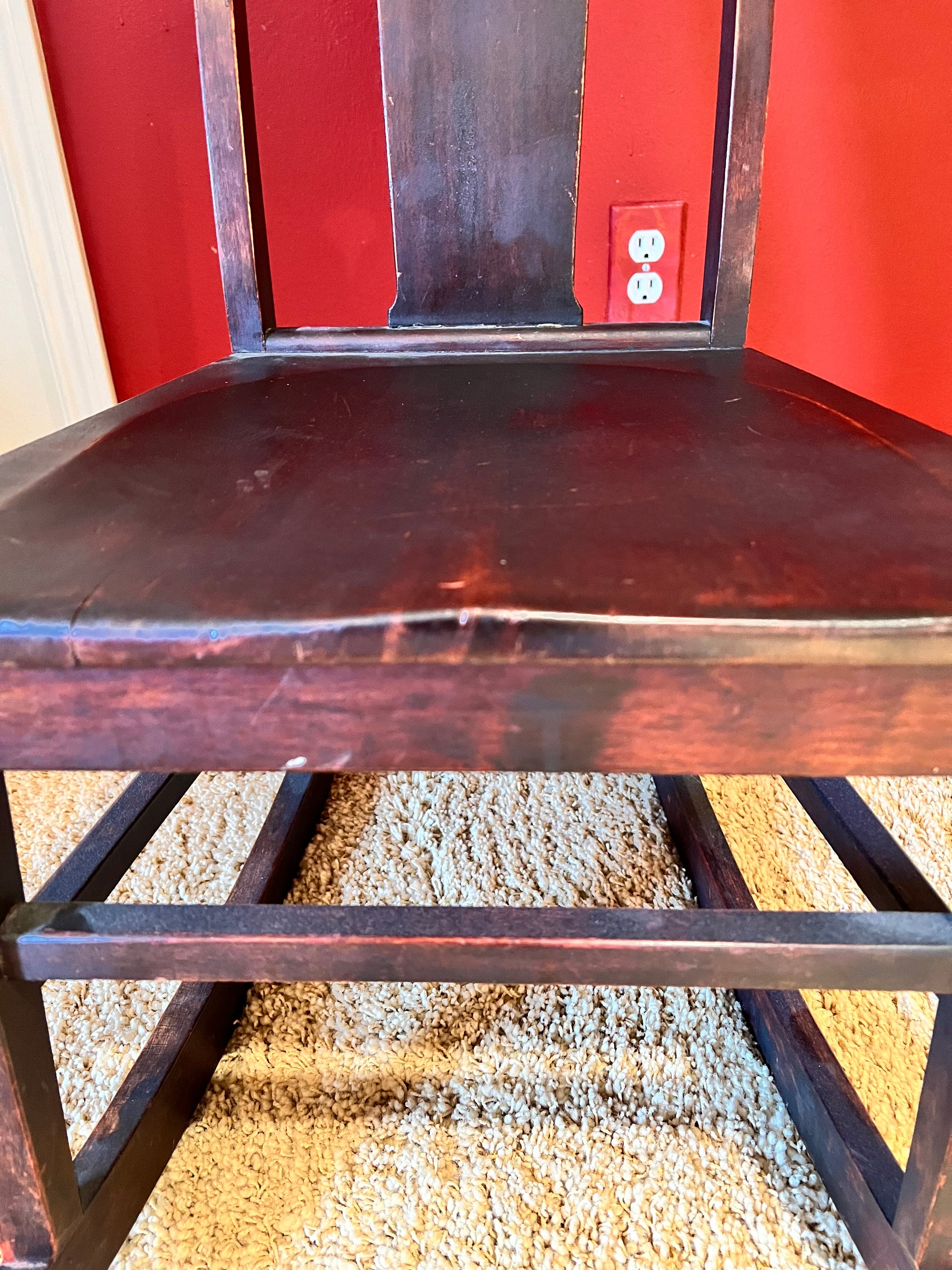 JS Ford & Johnson Co Antique Armless Wood Rocking Chair PD138-43 - Thumbnail 6