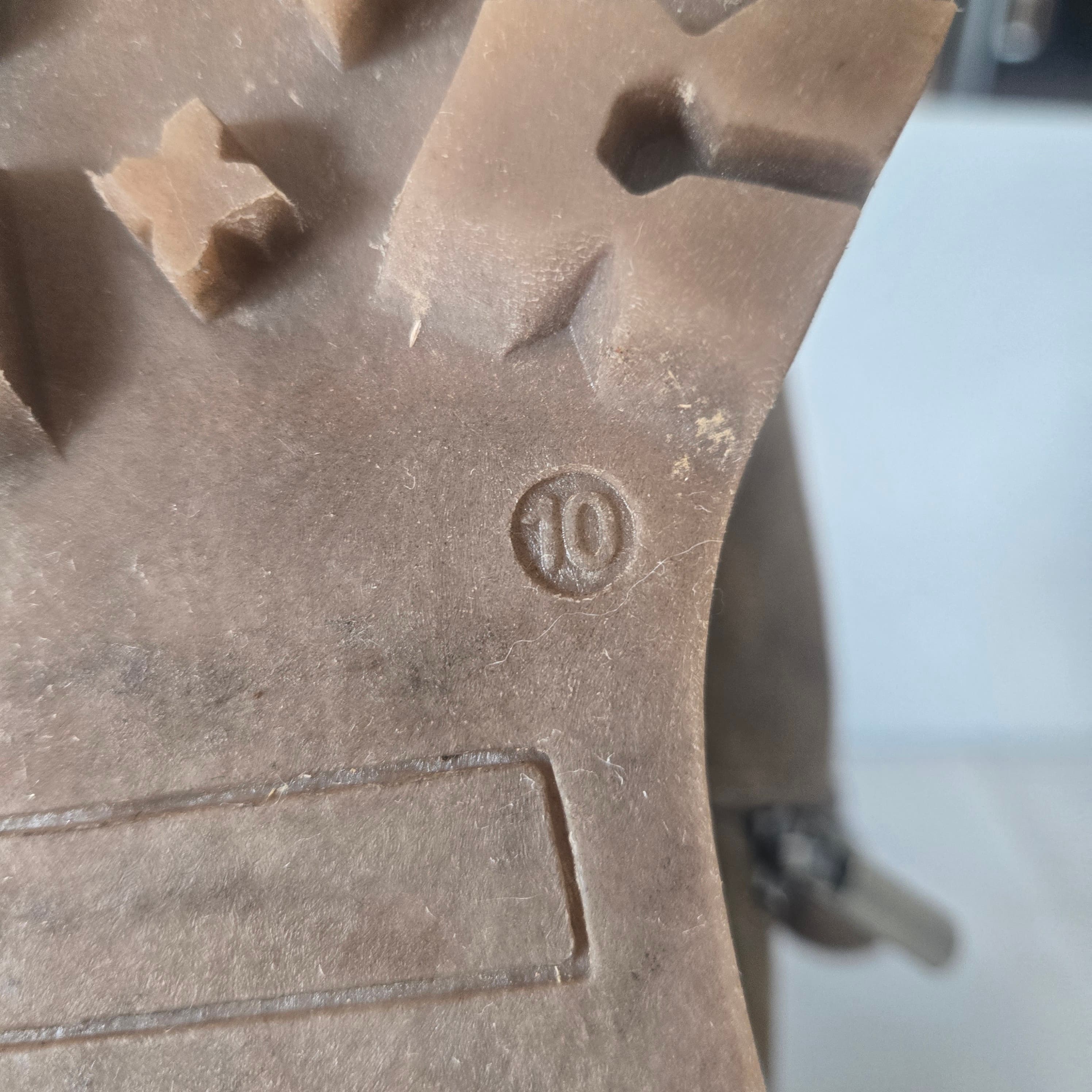 Brown Leather Hiking Boots Size 10 - Thumbnail 2