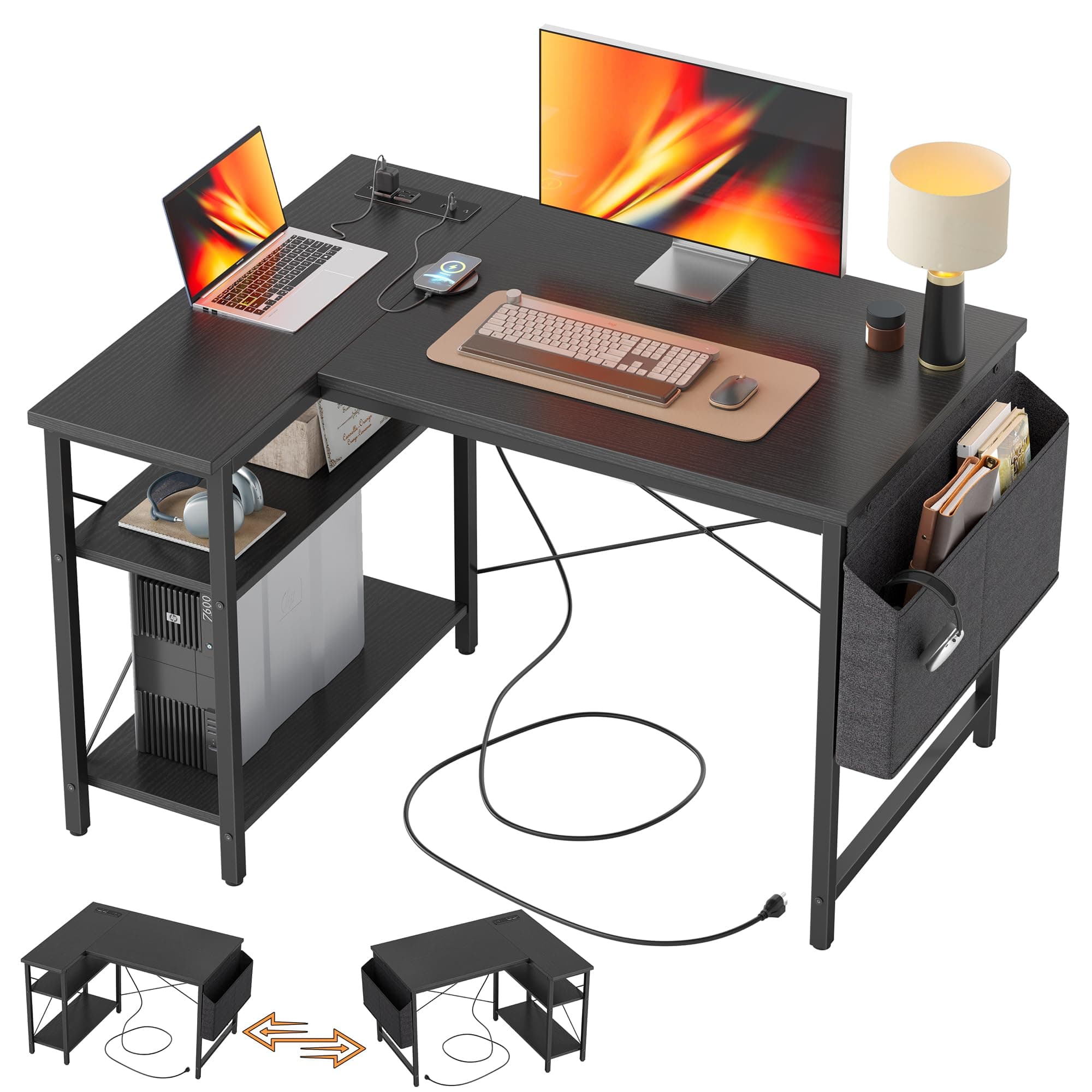 40” L shape desk New in box