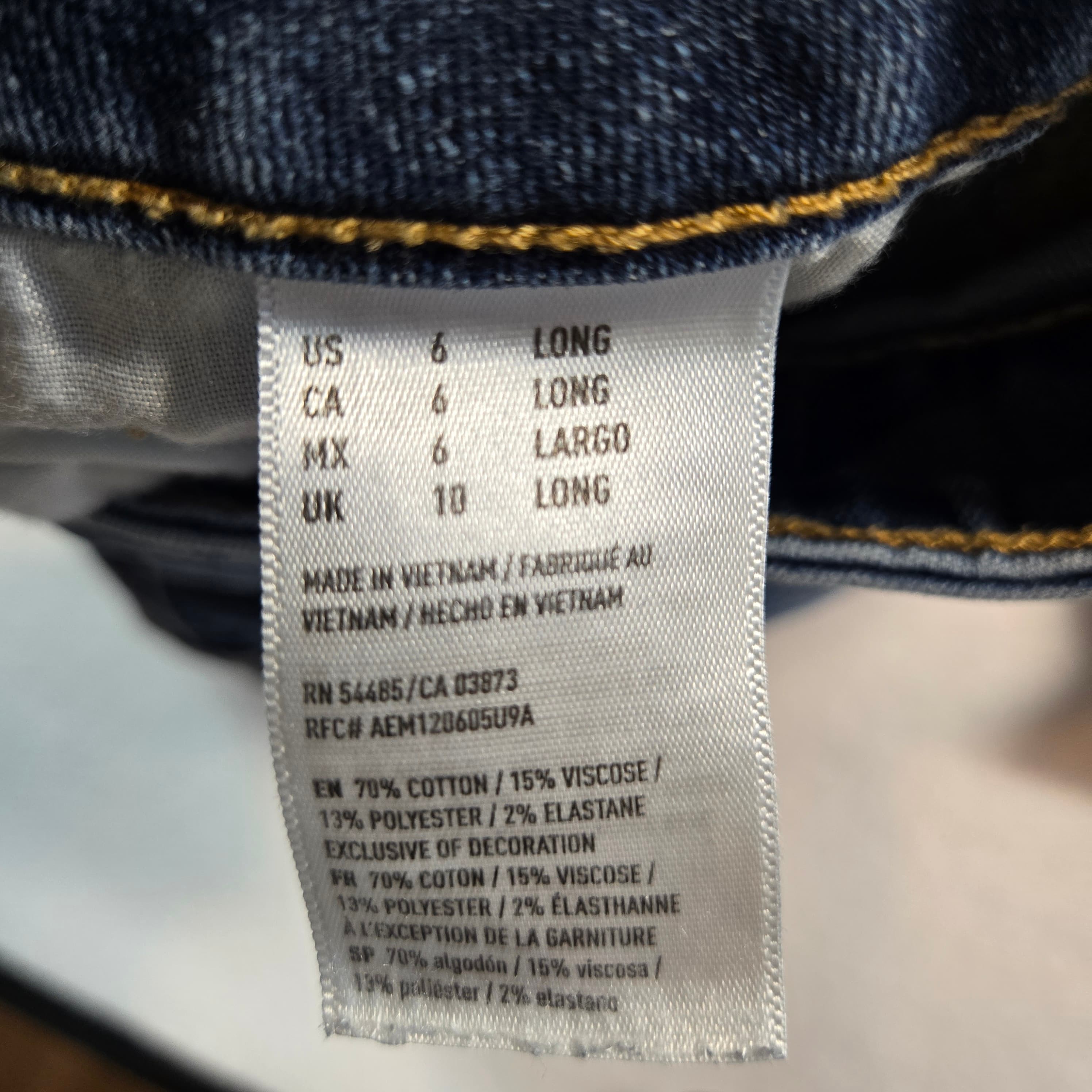 American Eagle Super Stretch Bootcut Jeans Size 6 - Thumbnail 3