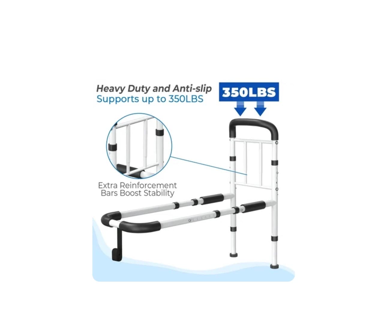 BigDolphin Bed Rail Support 350lbs Heavy Duty - Thumbnail 2