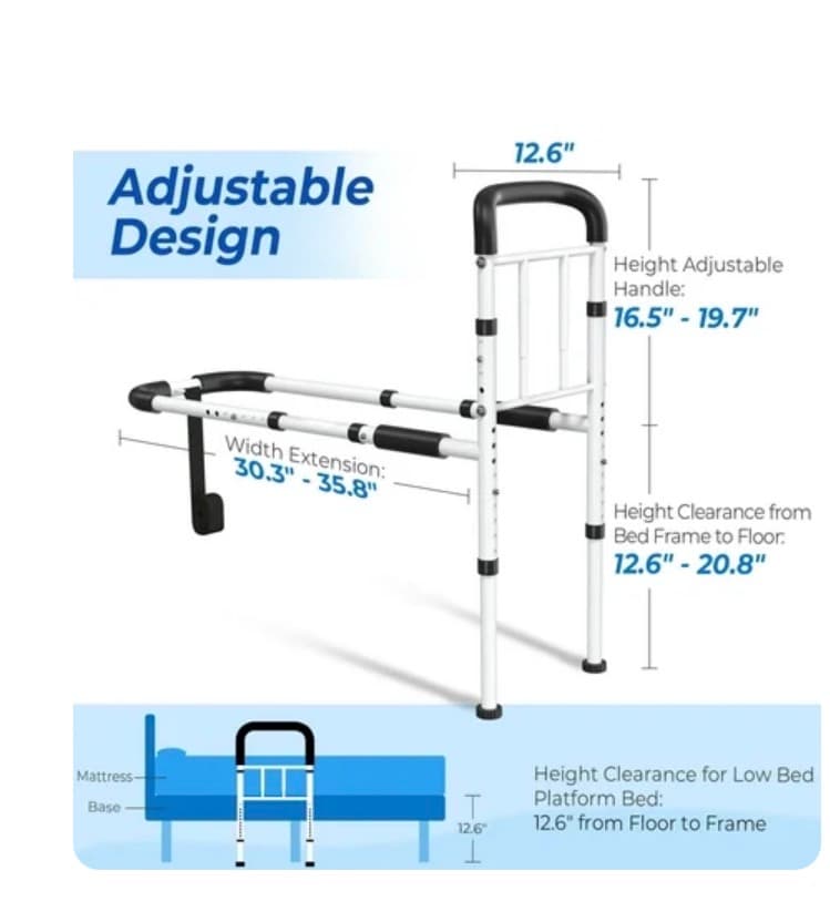 BigDolphin Bed Rail Support 350lbs Heavy Duty - Thumbnail 3