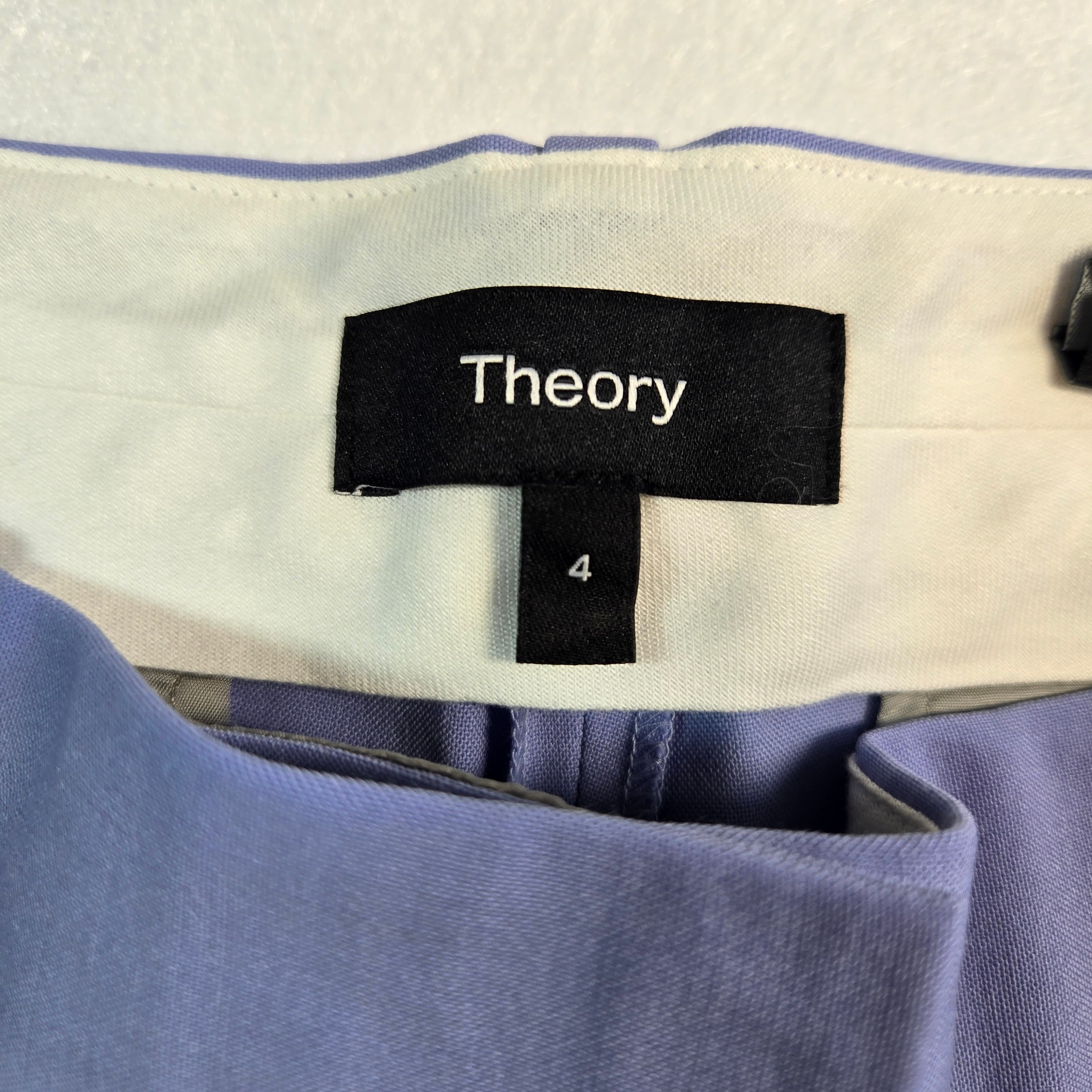 Theory Women's Dress Pants Size 4 Lavender - Thumbnail 3