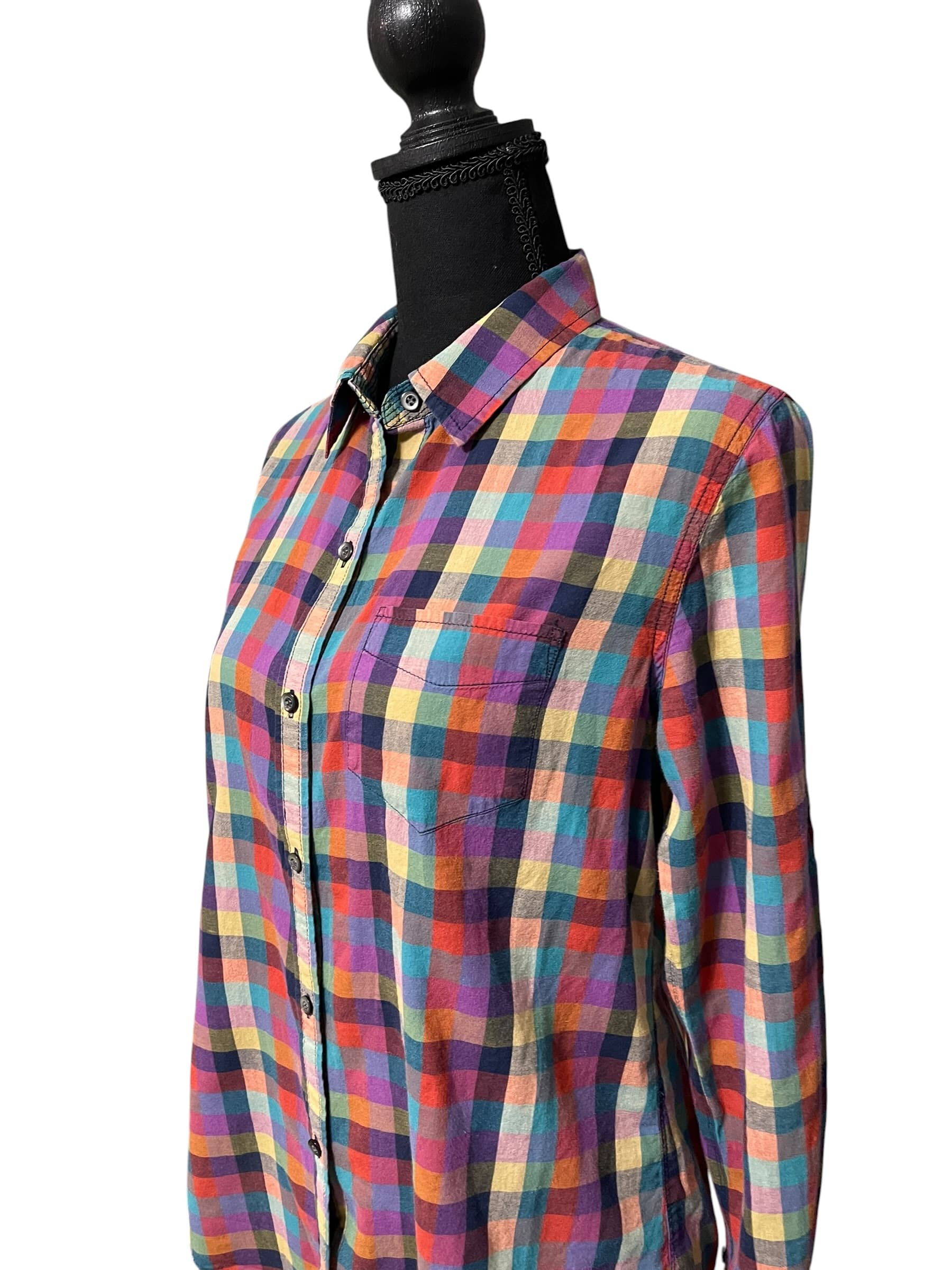Madewell Women’s Plaid L/S Button Up Shirt/Top - Thumbnail 6