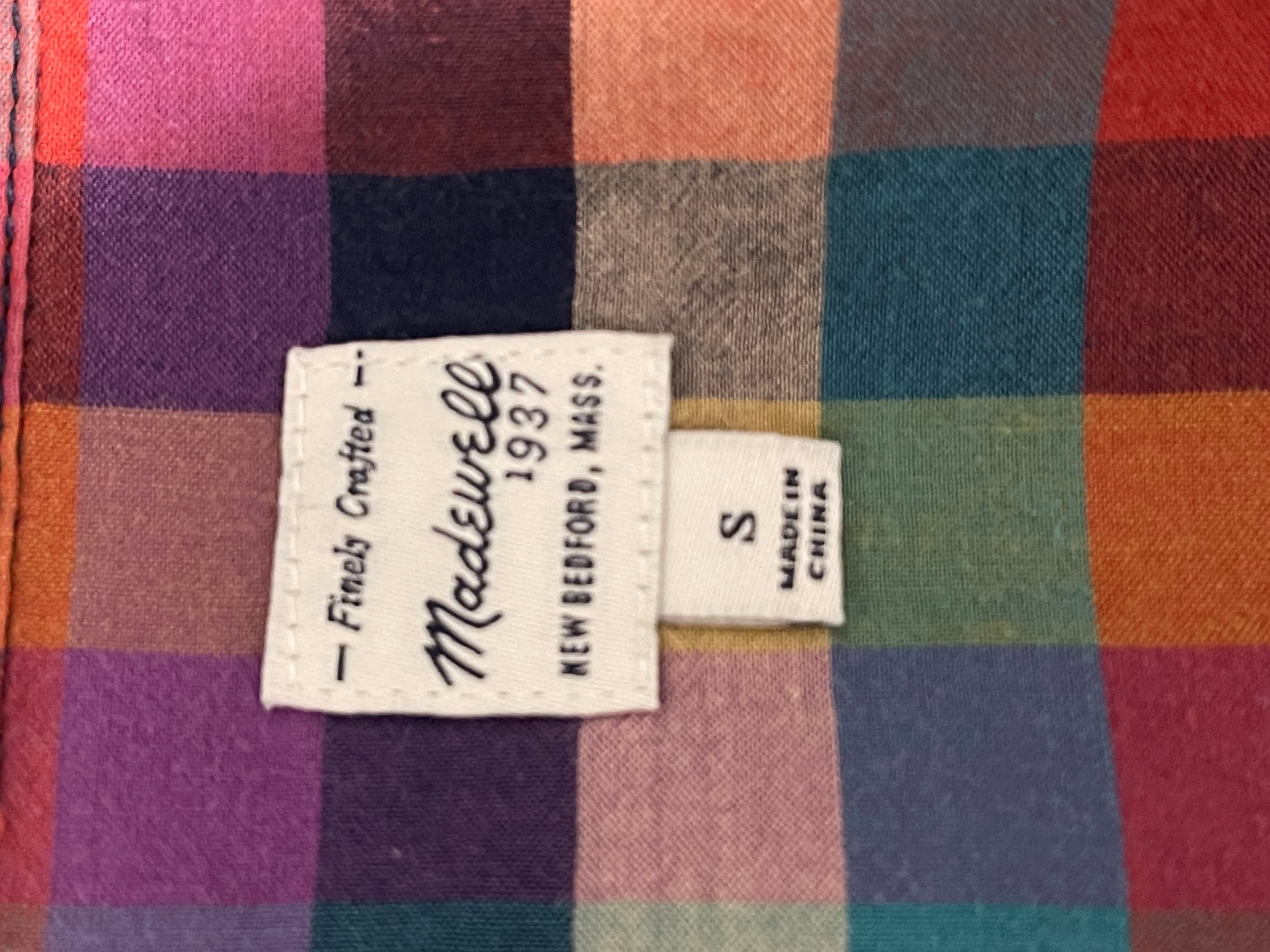 Madewell Women’s Plaid L/S Button Up Shirt/Top - Thumbnail 7