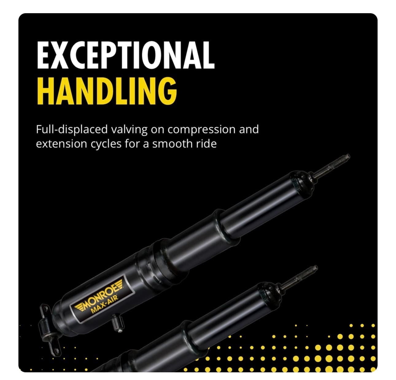 Monroe Max-Air MA708 Air Adjustable Air Shock Absorber Pack of 2 for Chevrolet Camaro and others 1970-1981, - Thumbnail 2