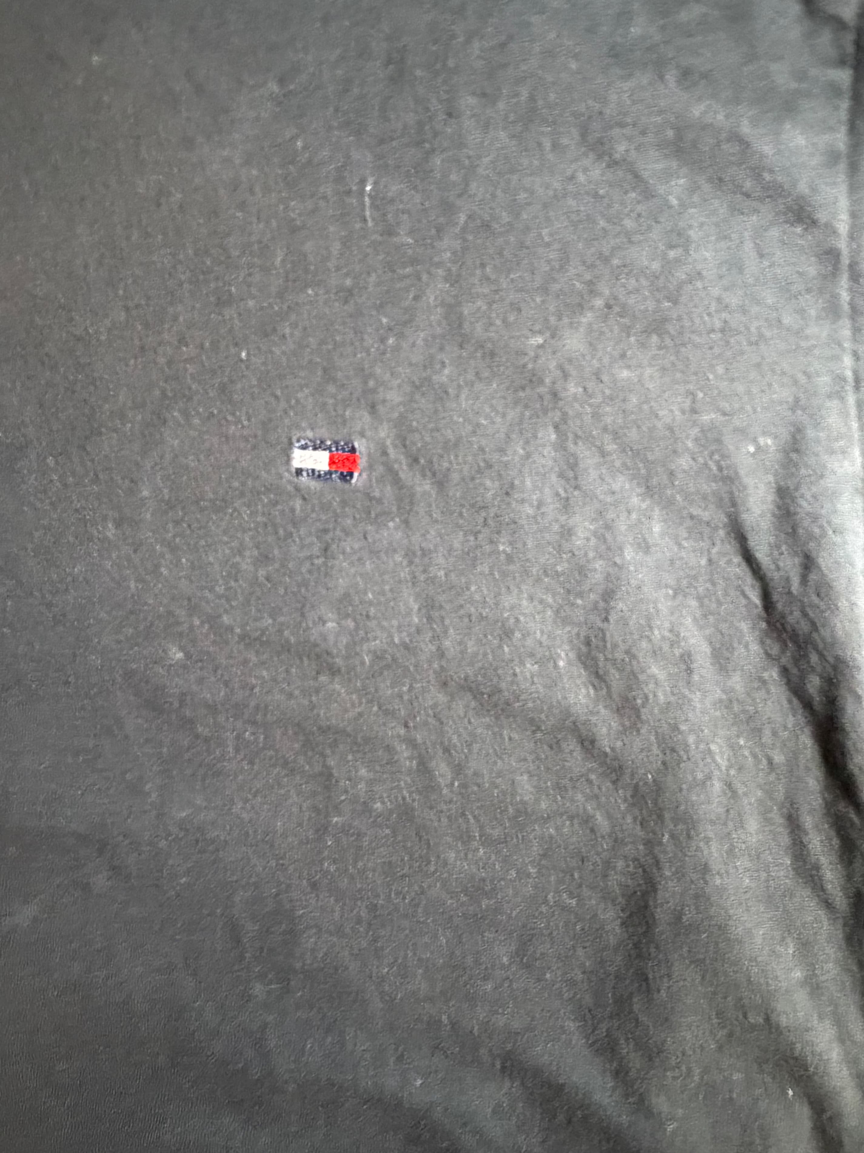 Tommy Hilfiger Classic Flag Logo T-Shirt Men's L Navy Blue Crew Neck Cotton - Thumbnail 4