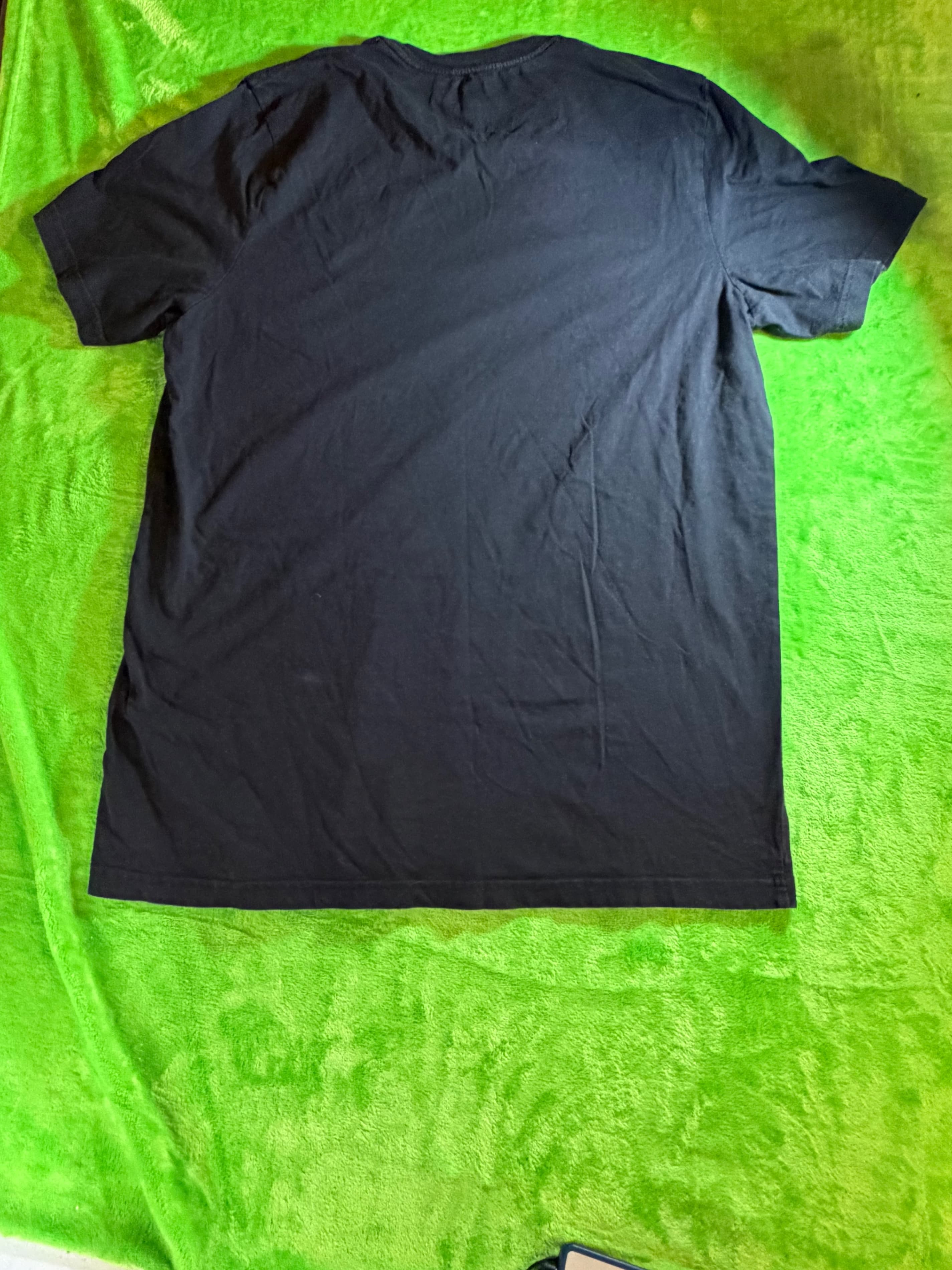 Tommy Hilfiger Classic Flag Logo T-Shirt Men's L Navy Blue Crew Neck Cotton - Thumbnail 2