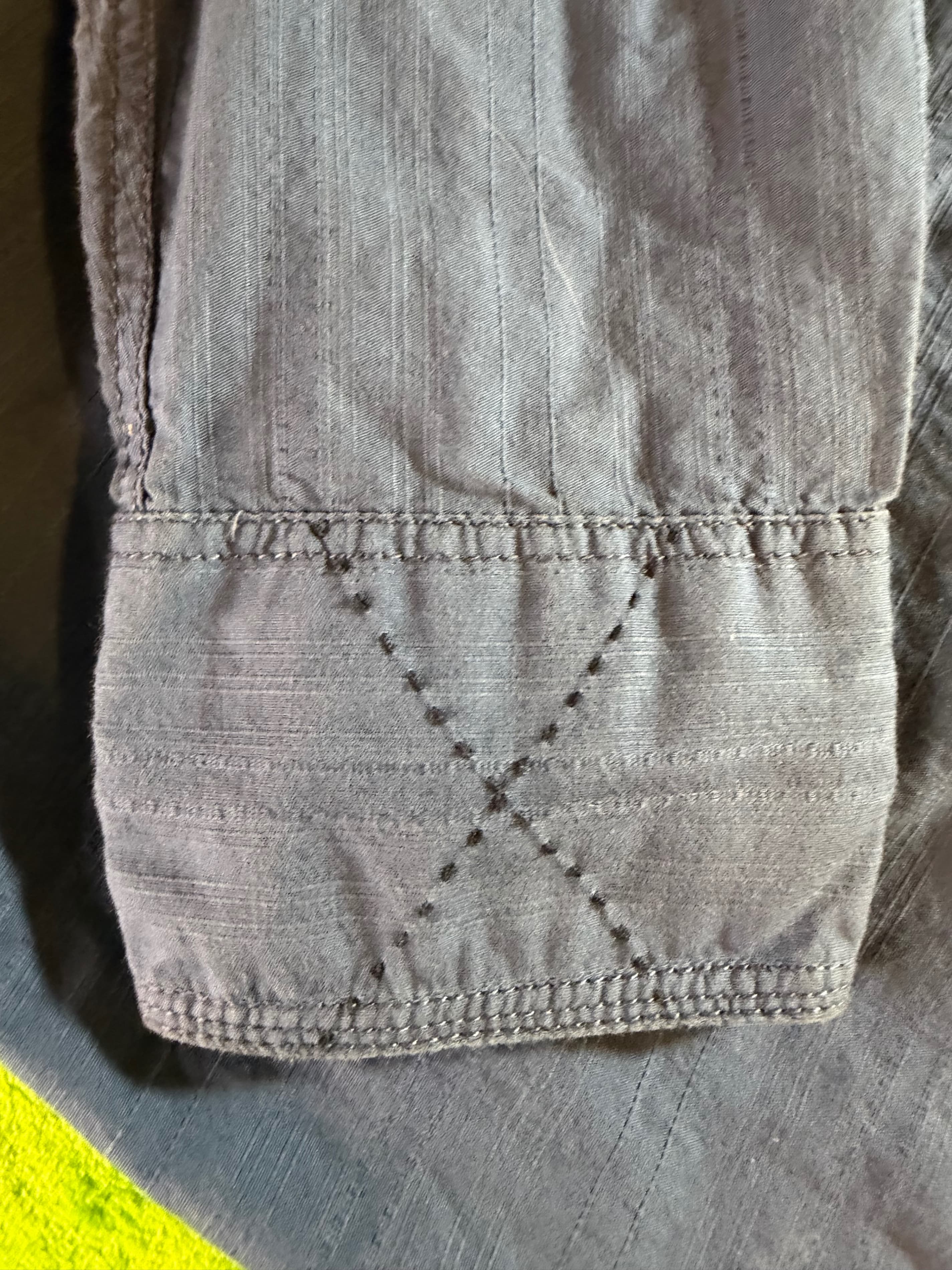English Laundry Embroidered Western Button-Up Shirt Men's S Slate Blue Cotton - Thumbnail 9