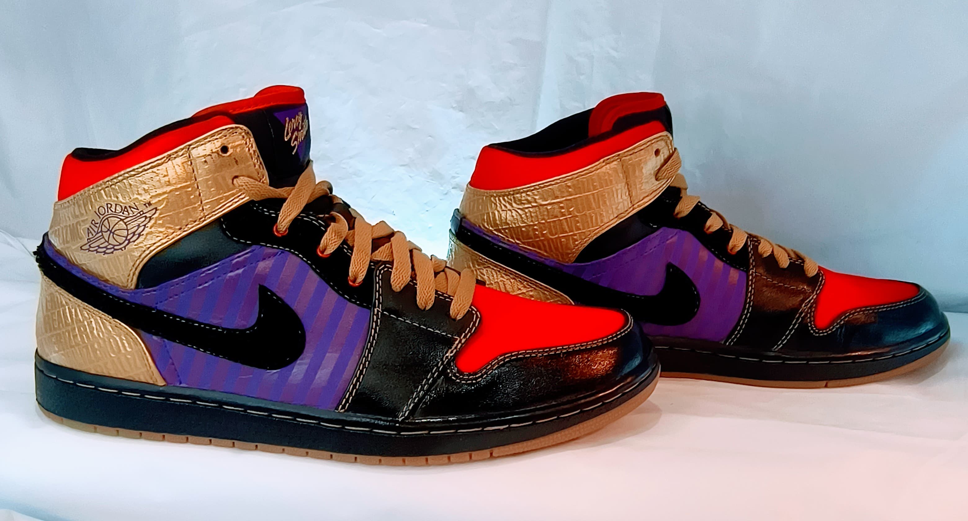 NIKE Air Jordan 1 Retro "Leroy Smith Sneakers, Size 11.5 - Thumbnail 5