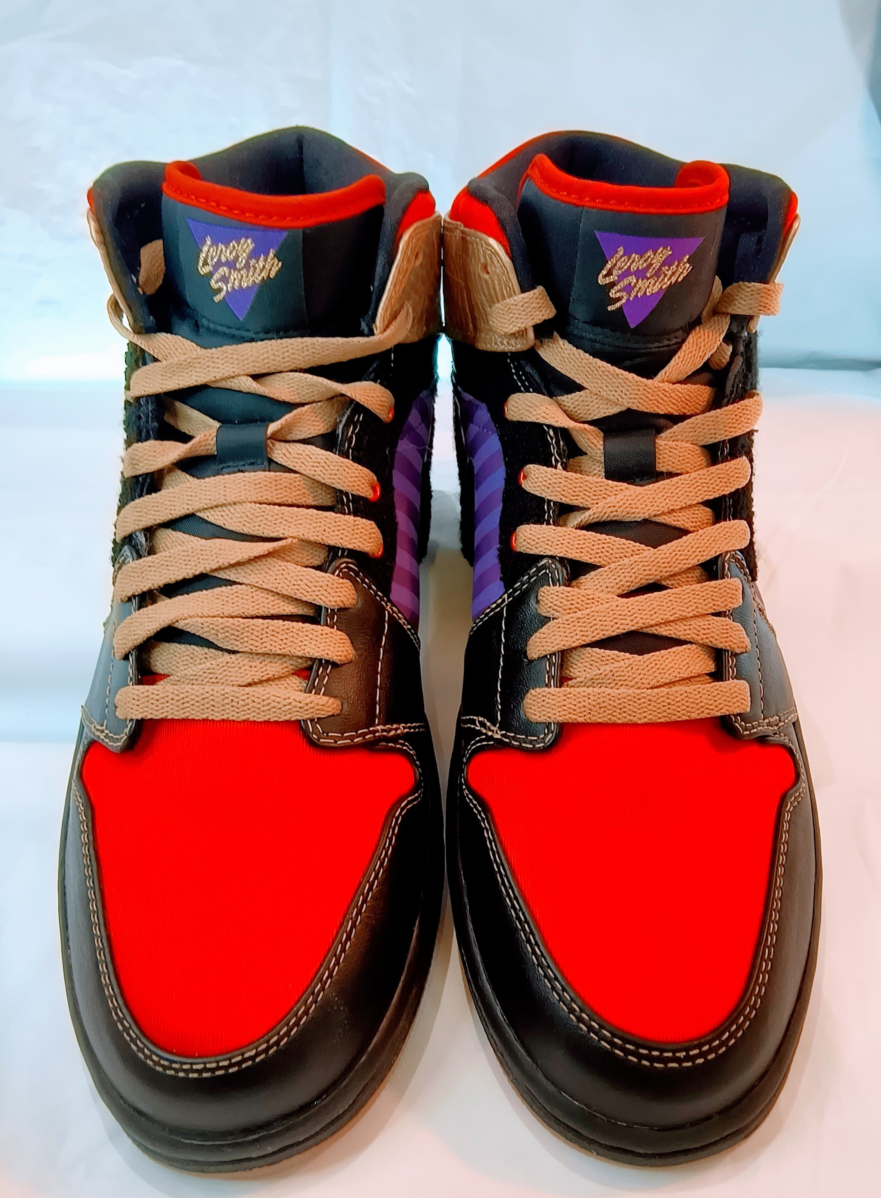 NIKE Air Jordan 1 Retro "Leroy Smith Sneakers, Size 11.5 - Thumbnail 3