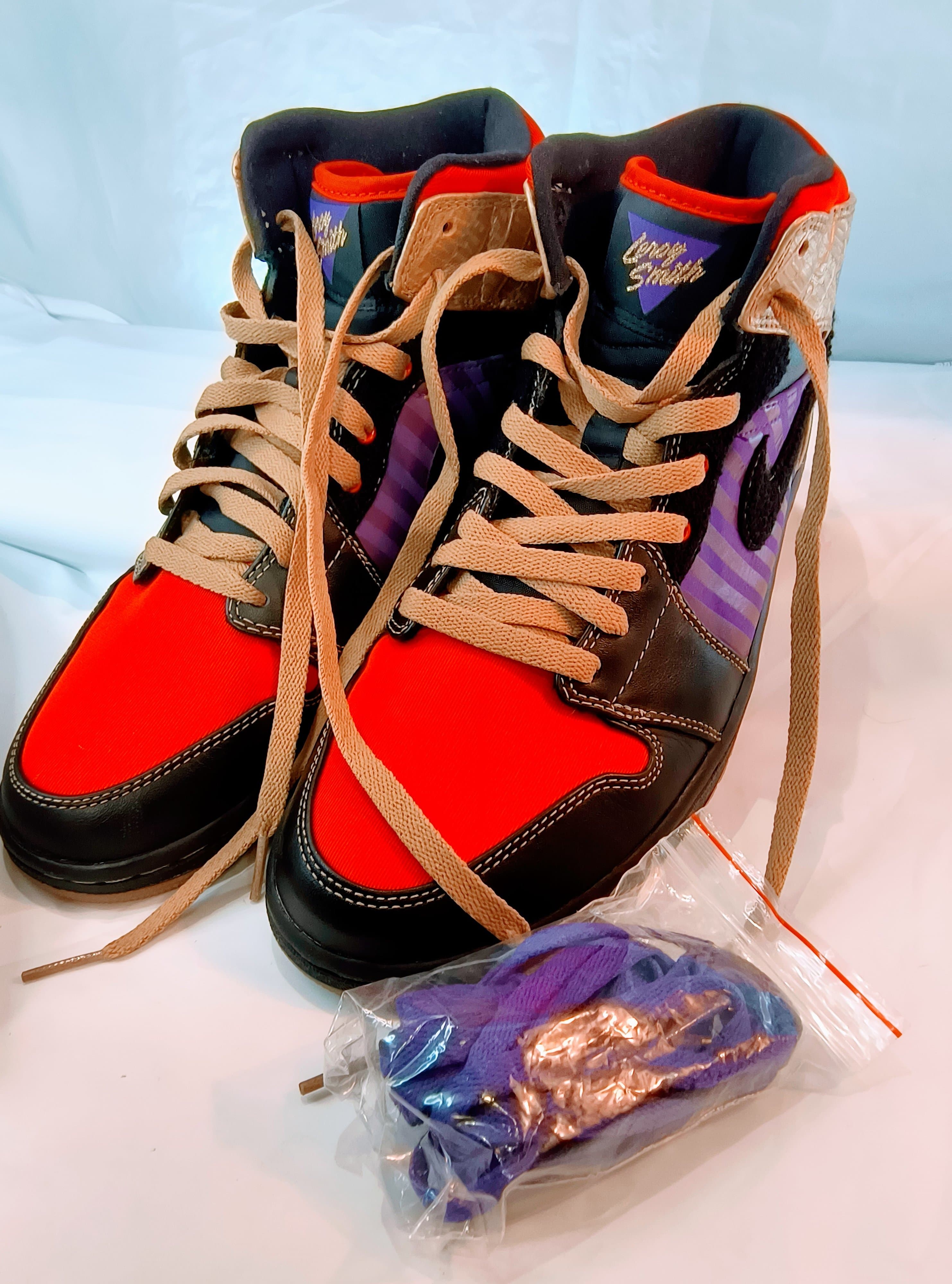 NIKE Air Jordan 1 Retro "Leroy Smith Sneakers, Size 11.5 - Thumbnail 14