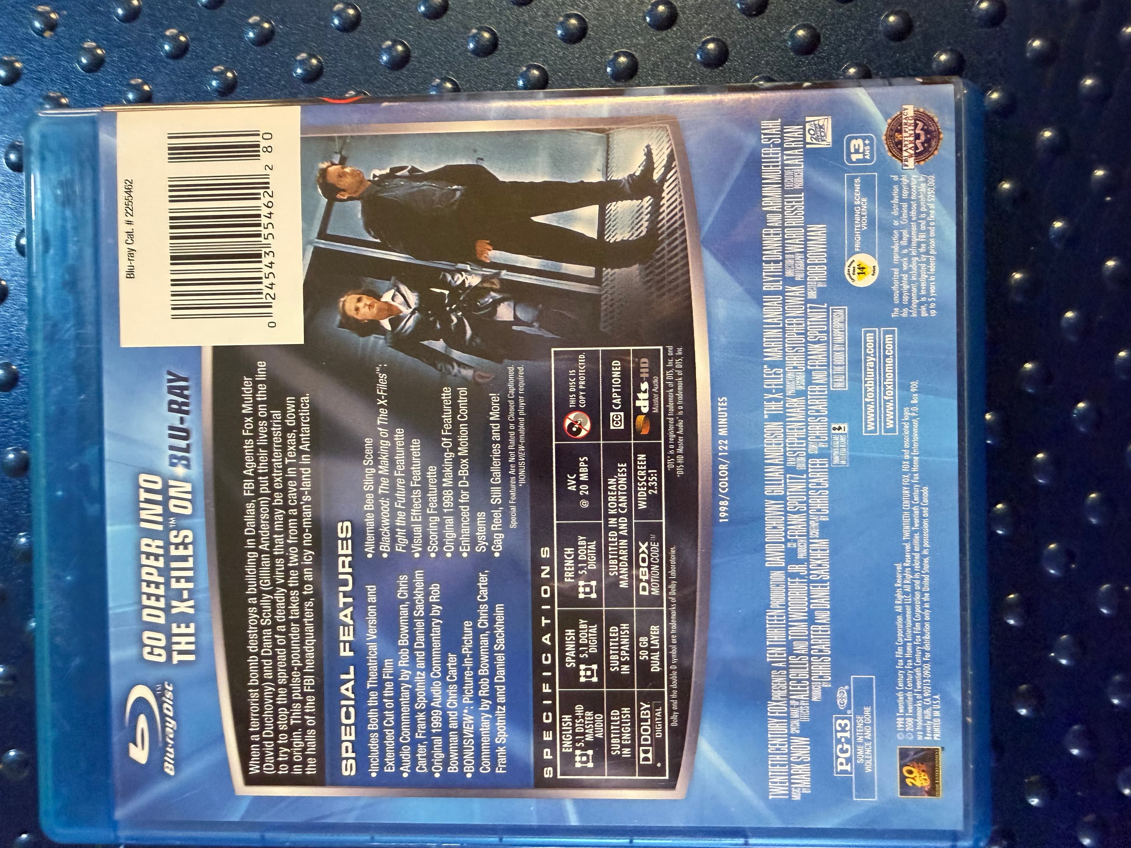 The X-Files Fight The Future Blu-ray 1998 Sci-Fi Thriller David Duchovny - Thumbnail 2