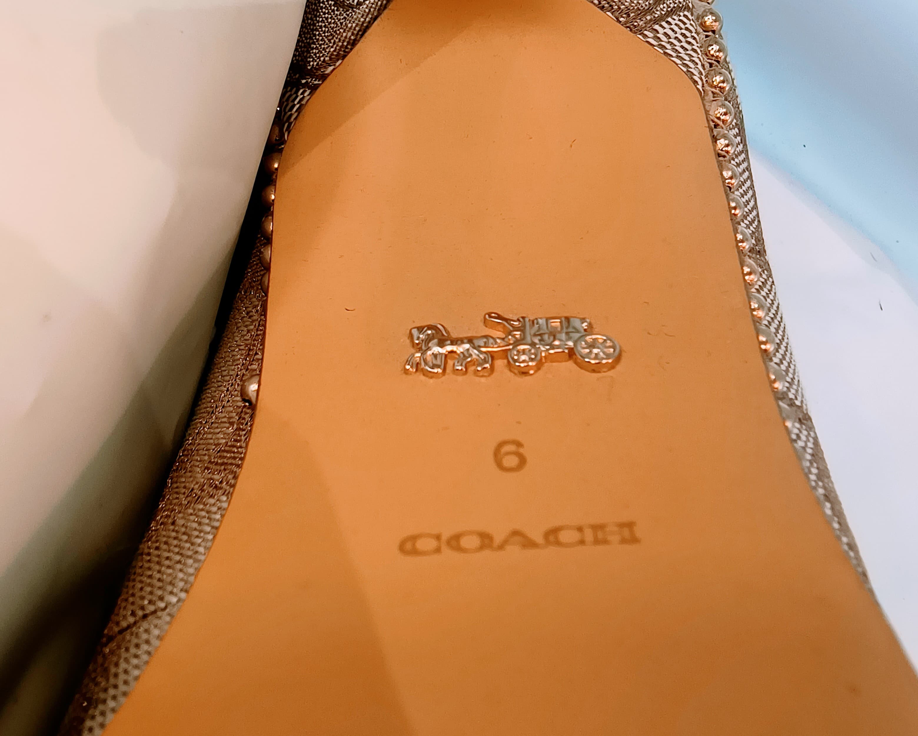 COACH Waverly 85 mm Pump with Bead Chain in Signature Coated Canvas (Tan/Stone) - Thumbnail 8