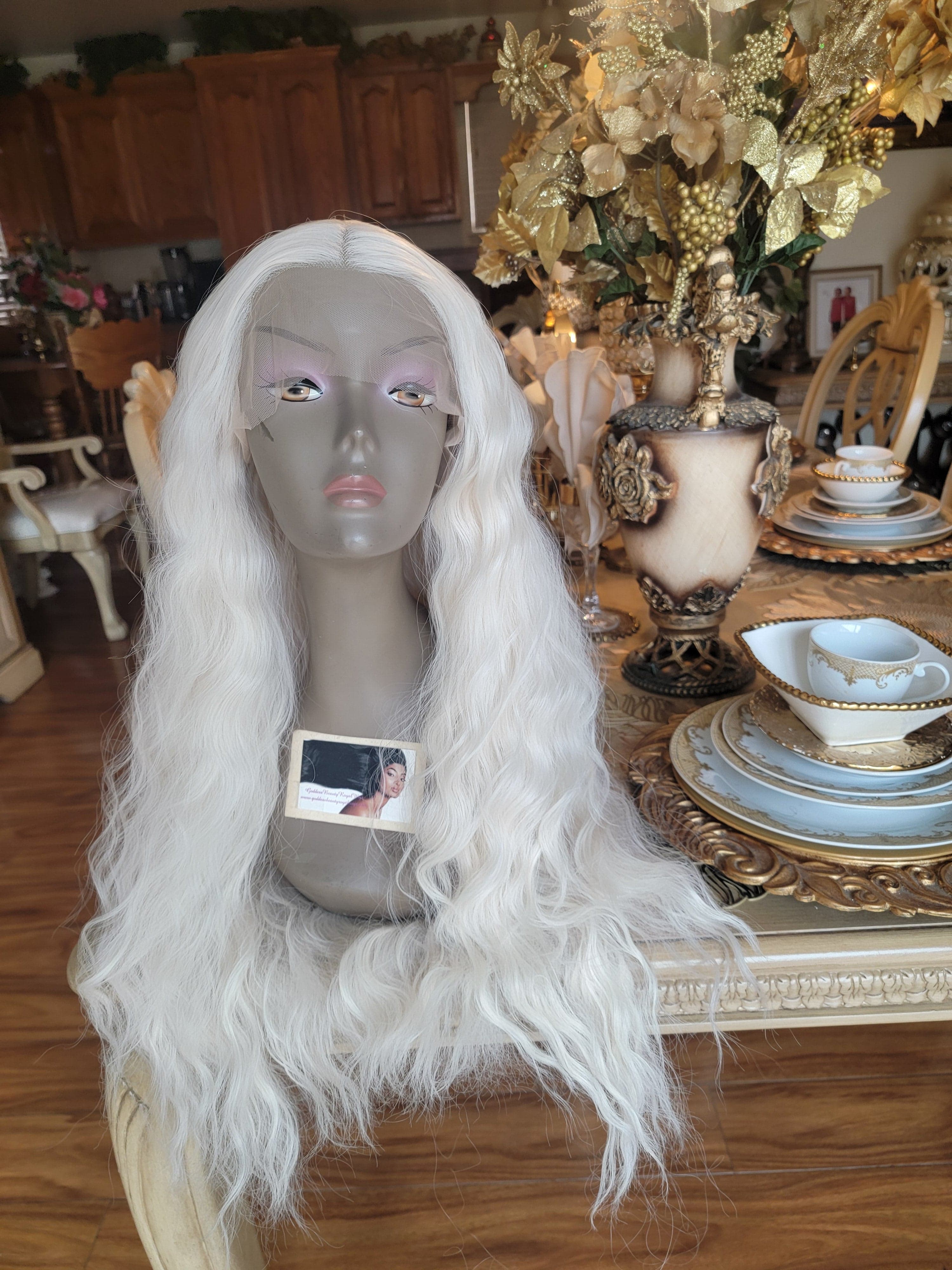 White Blonde Lace Front Wig