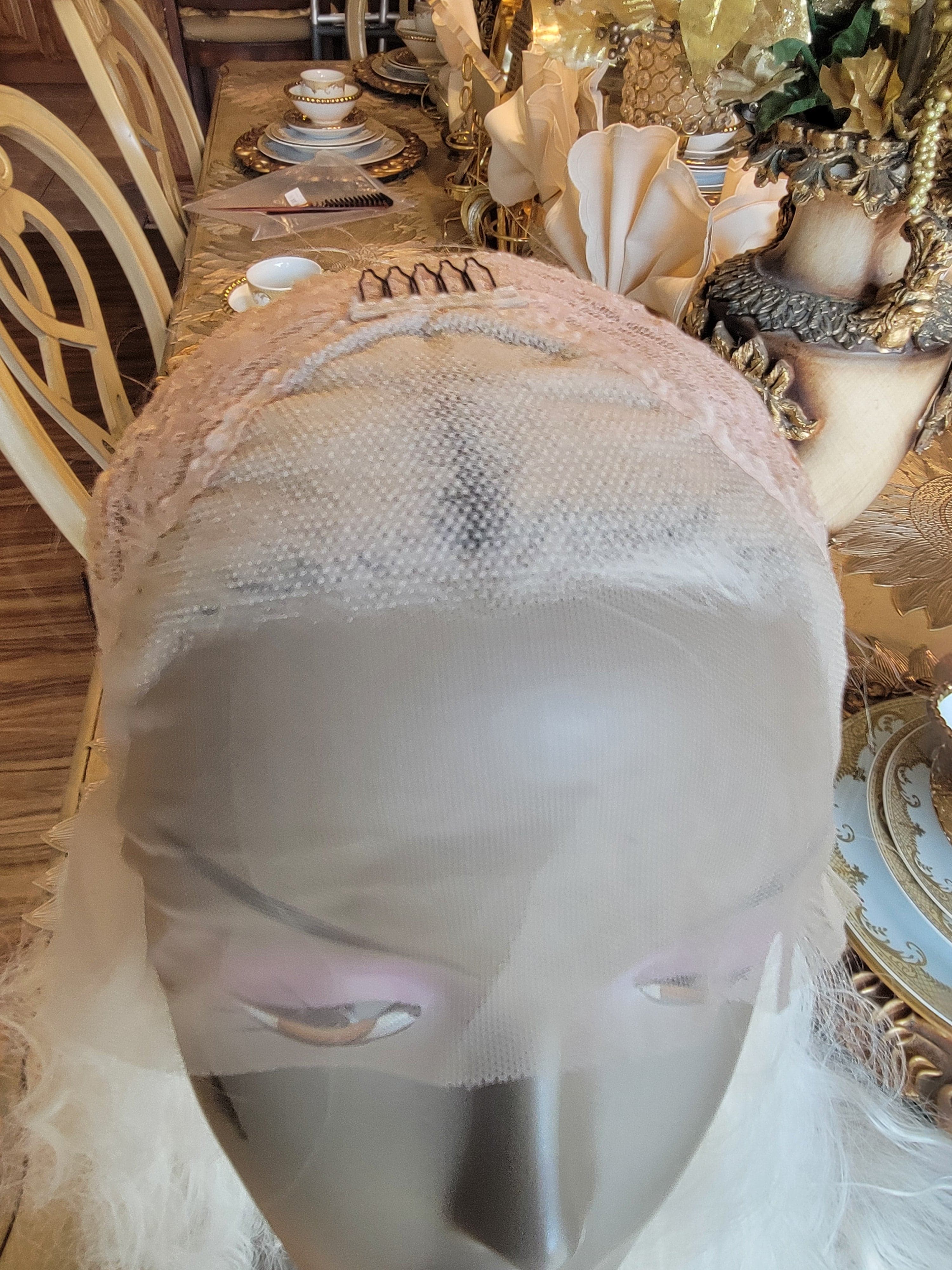 White Blonde Lace Front Wig - Thumbnail 10