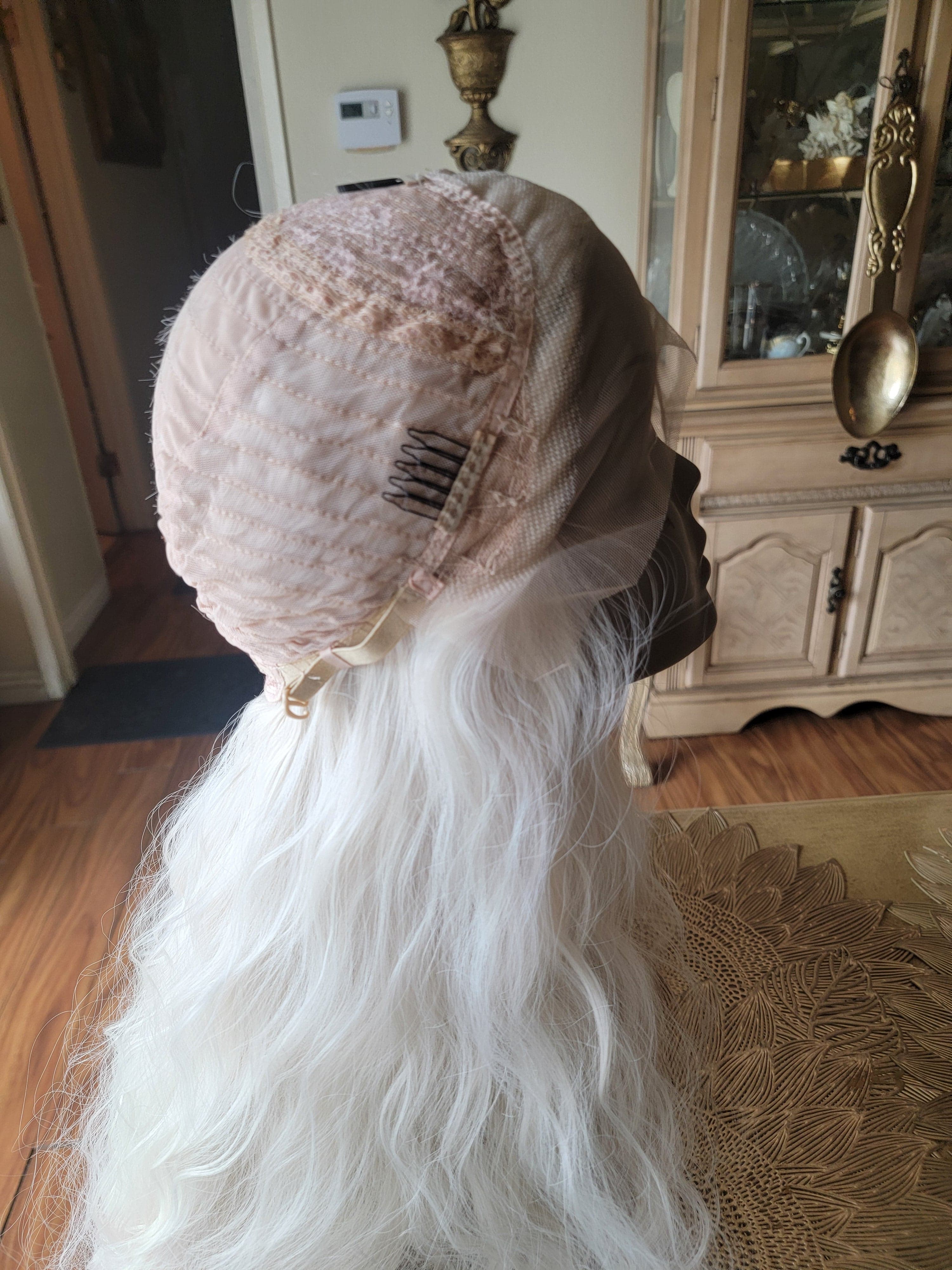 White Blonde Lace Front Wig - Thumbnail 12