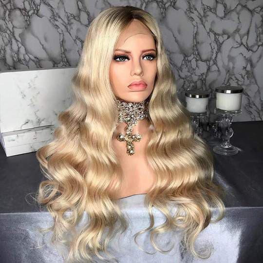 Blondie Virgin Human Hair Lace Front Wig - Thumbnail 3