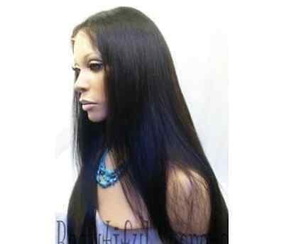 Yauni Beautiful Human Hair Blend Yaki Full Lace Front Wig 20-24inch - Thumbnail 4