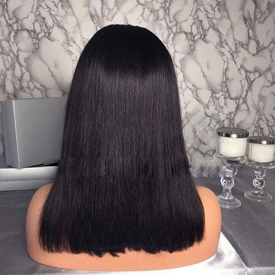Virgin Human Hair Lace Front Wig - Thumbnail 2