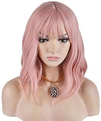 Pink Bob Beauty Full Wig - Thumbnail 6