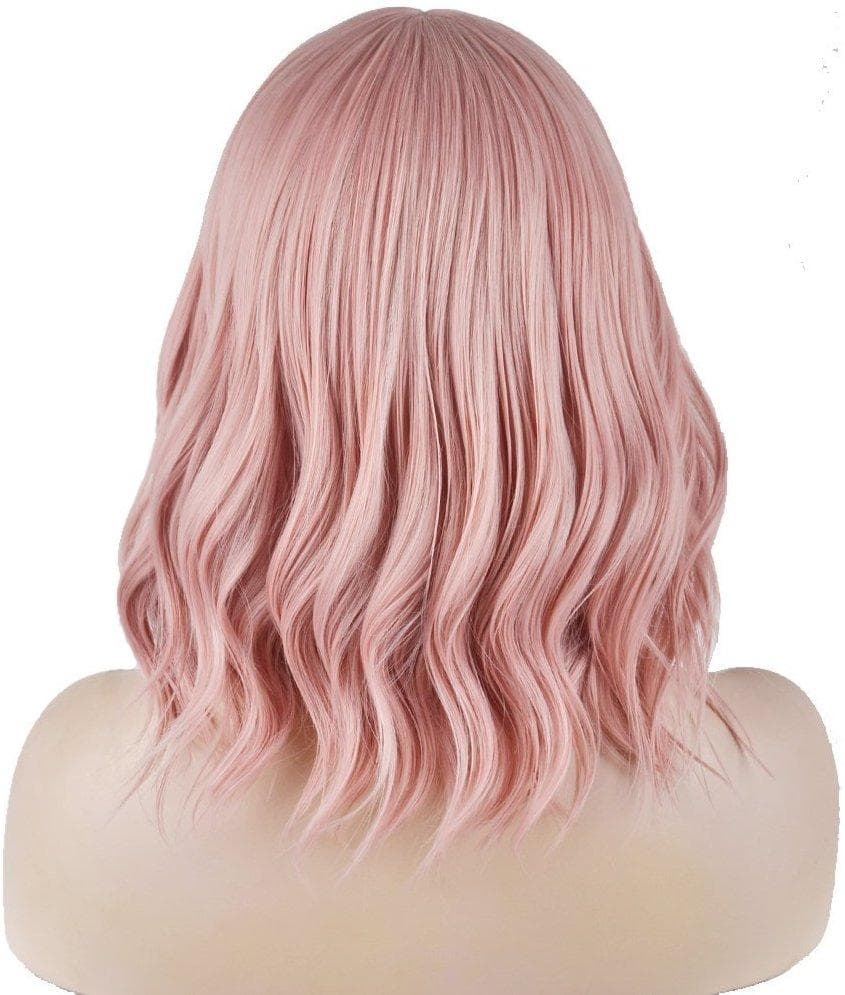 Pink Bob Beauty Full Wig - Thumbnail 5
