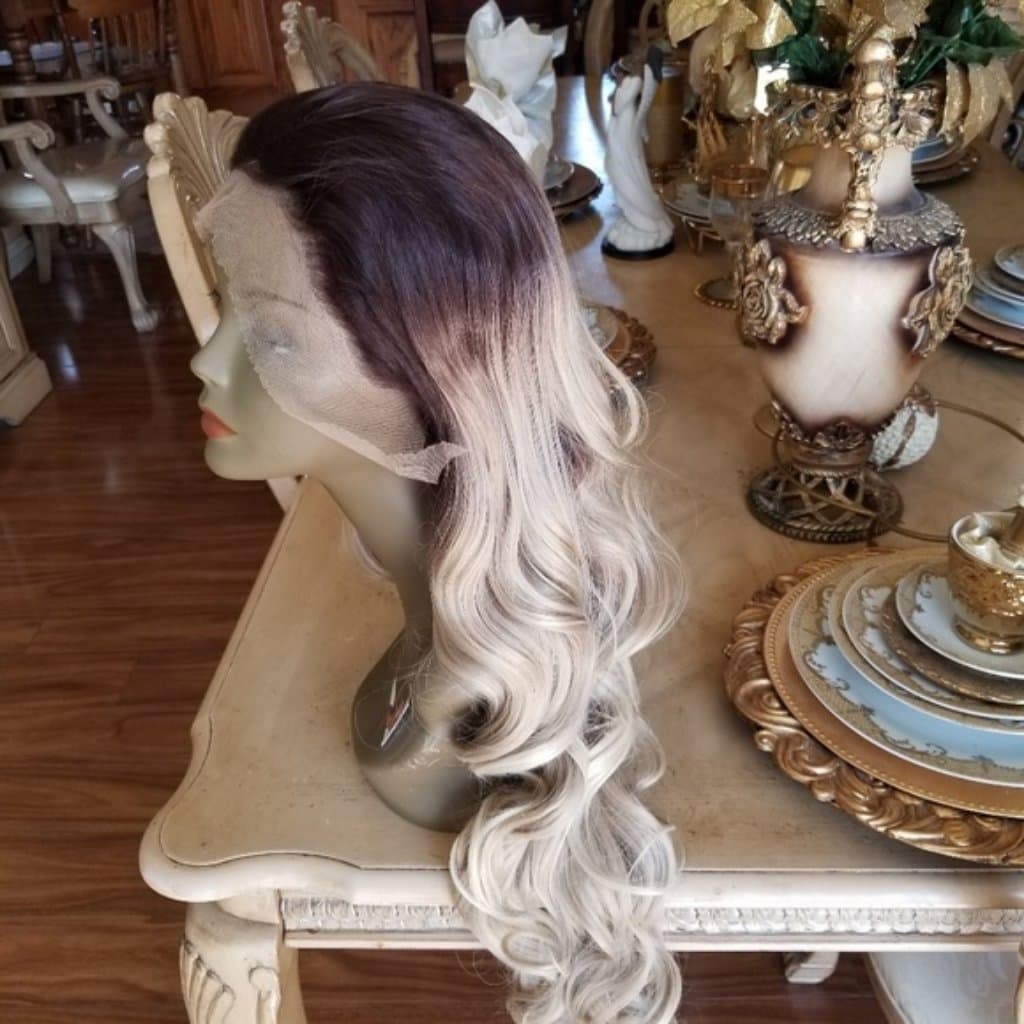 Ombre Dark Brown Blonde Lace Front Wig 24-26 inches!! - Thumbnail 4