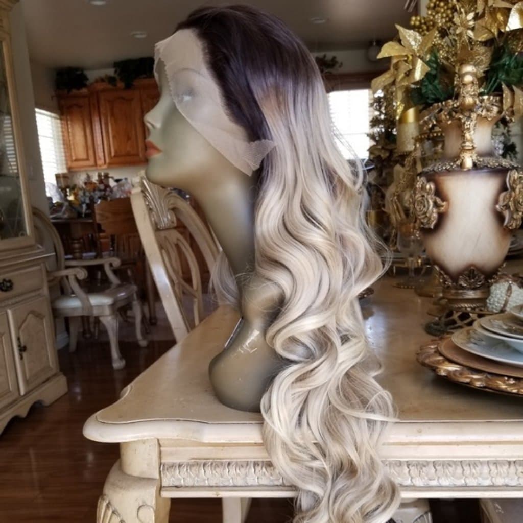 Ombre Dark Brown Blonde Lace Front Wig 24-26 inches!! - Thumbnail 5