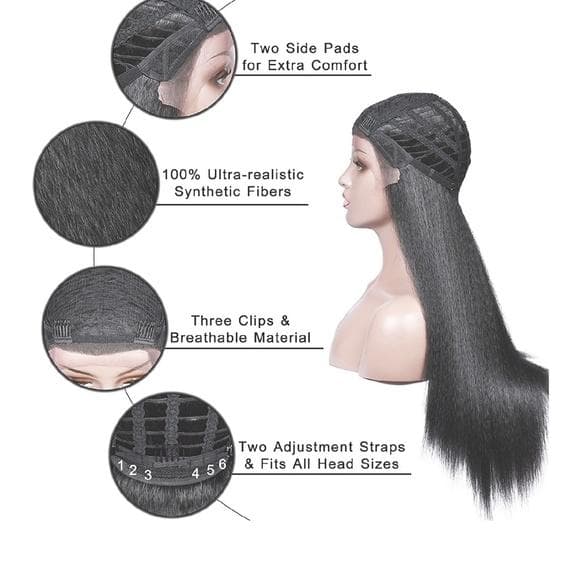 Kinky Yaki Lace Front Wig 24-26 inches - Thumbnail 4