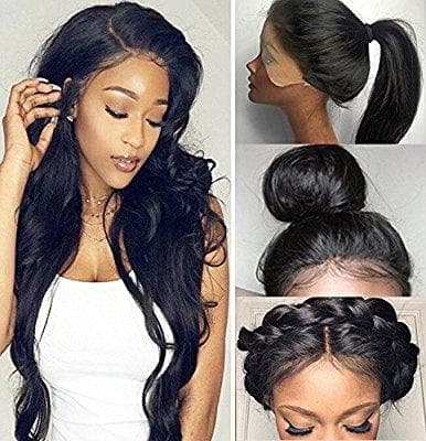 Black Layered Bodywave Beauty Lace Front Wig 26-28 inches!! - Thumbnail 4
