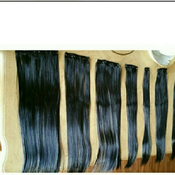 Black Full Head Clip in Extension - Thumbnail 3