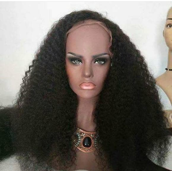 Pre plucked Curly Brazilian Remy LaceFront Wig - Thumbnail 2