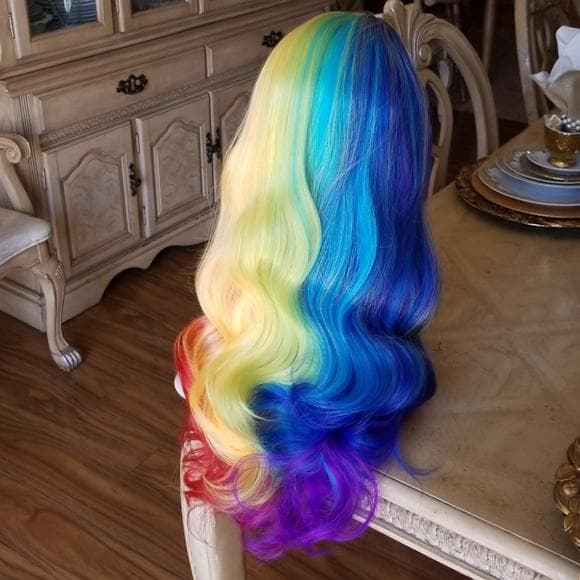 Rainbow Beauty Full Wig - Thumbnail 8