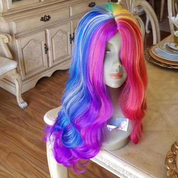 Rainbow Beauty Full Wig - Thumbnail 3