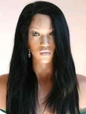 Beautiful Human Hair Blend Yaki Full Lace Front Wig 20-24inch - Thumbnail 3
