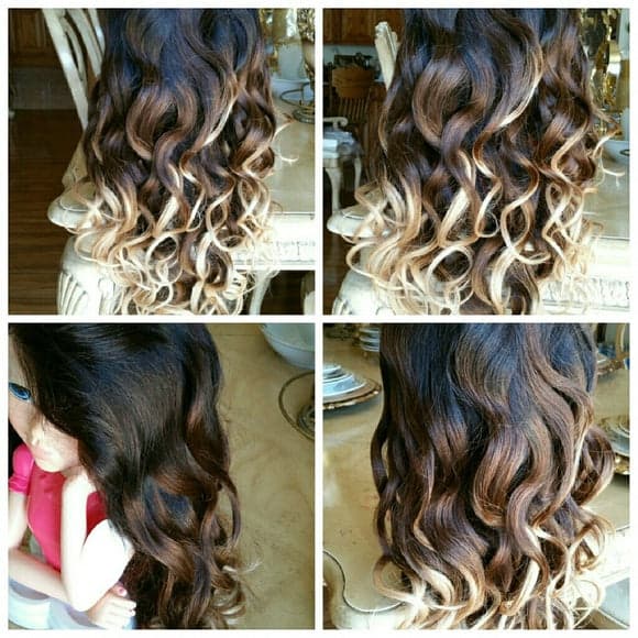 Body Wave #1B/#4/#27 Three Tone Ombre Brazilian Remy Human Hair Lace Front Wig - Thumbnail 5