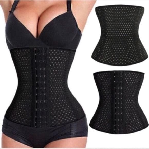 Black Steel Bone Waist Trainer-Slim Your Waist!! - XL - Thumbnail 8