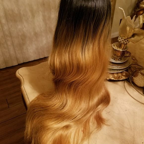 Ombre Darkroot Blonde Lace Front Wig - Thumbnail 7