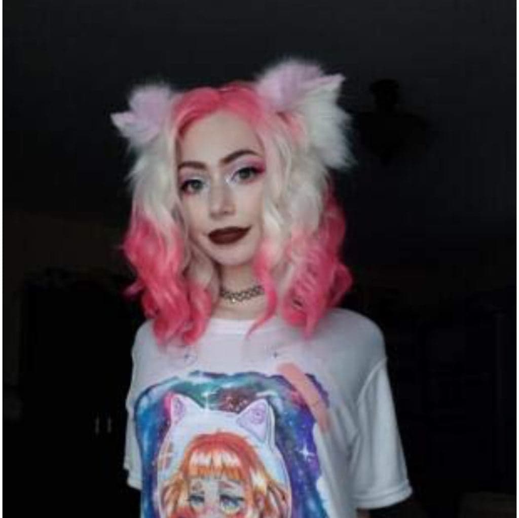 Pink White Beauty Lace Front Wig - Thumbnail 3