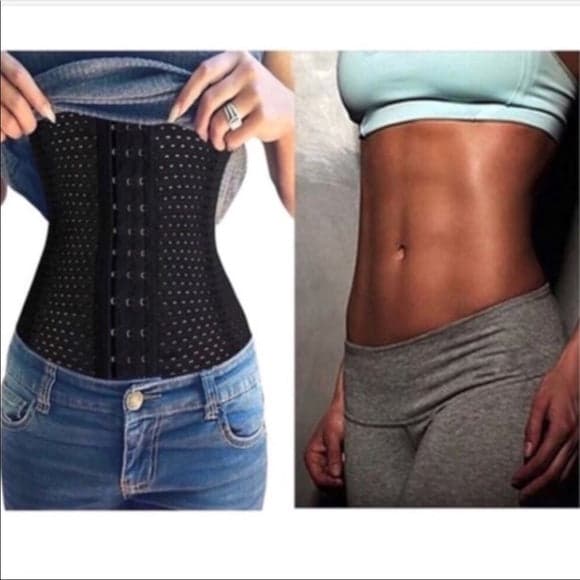 Black Steel Bone Waist Trainer-Slim Your Waist!! - 2XL - Thumbnail 11