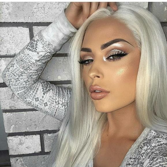 White Blonde Lace Front Wig 22-24inches!! - Thumbnail 3
