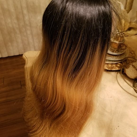 Ombre Darkroot Blonde Lace Front Wig - Thumbnail 9