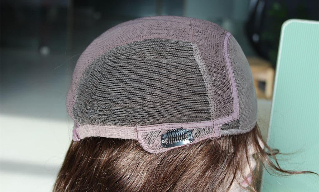 European Dark Brown Virgin Remy Lace Wig - Thumbnail 4