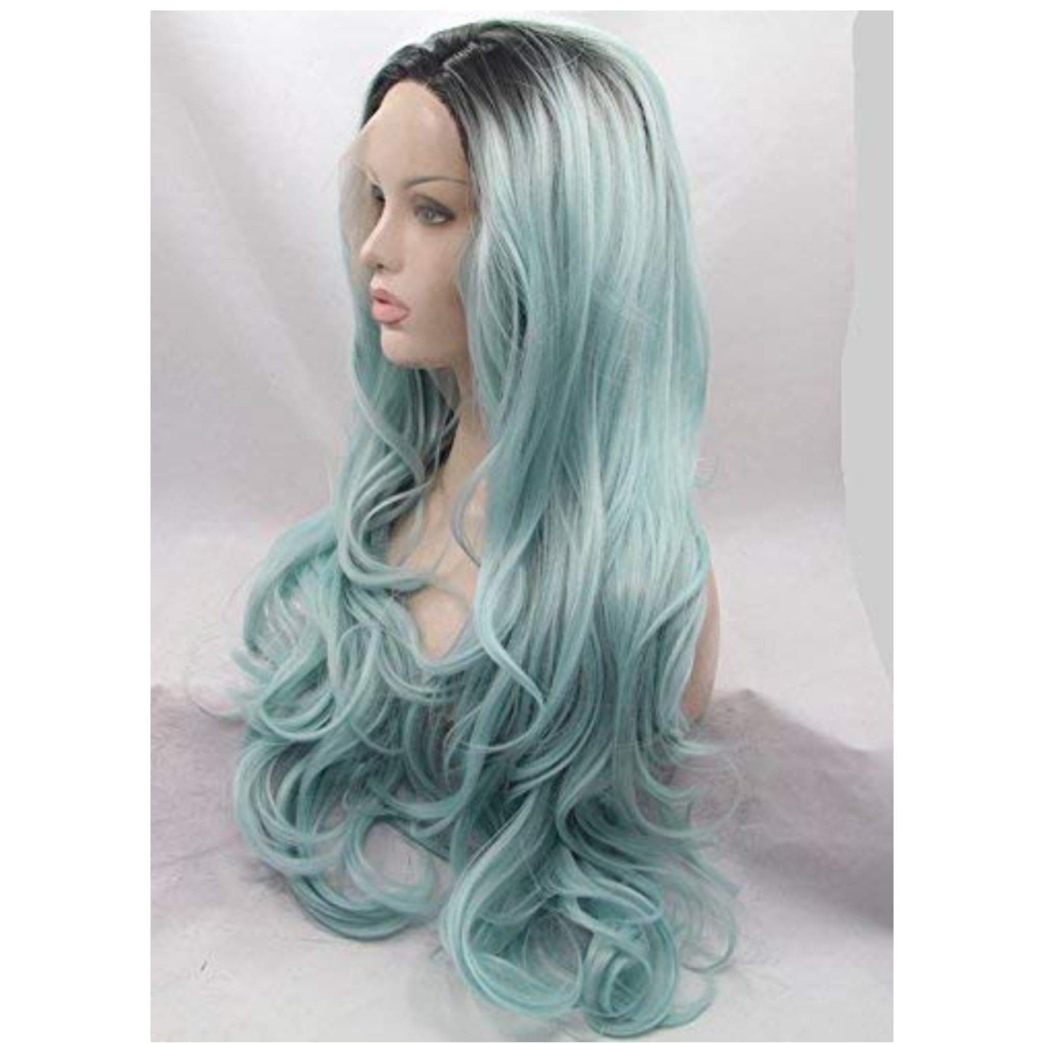 Ombre Blue Beauty Lace Front Wig 24-28 inches!! - Thumbnail 3