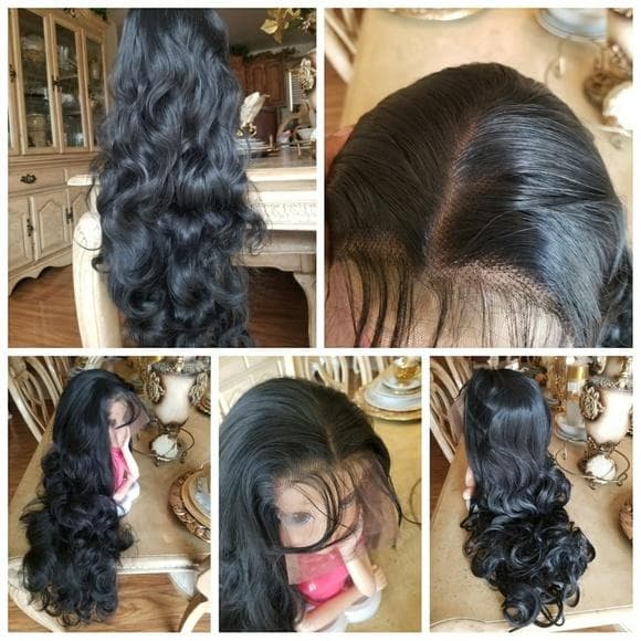 Black Body Wave Lace Front Wig 26-30 inches!! - Thumbnail 5
