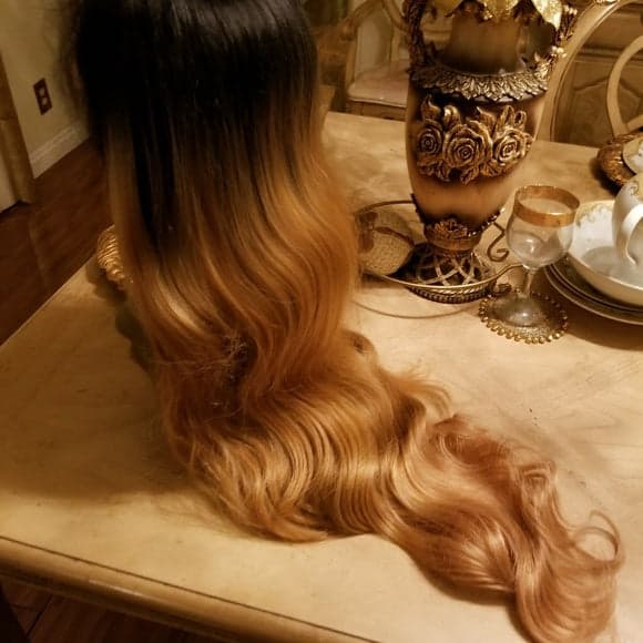 Ombre Darkroot Blonde Lace Front Wig - Thumbnail 10