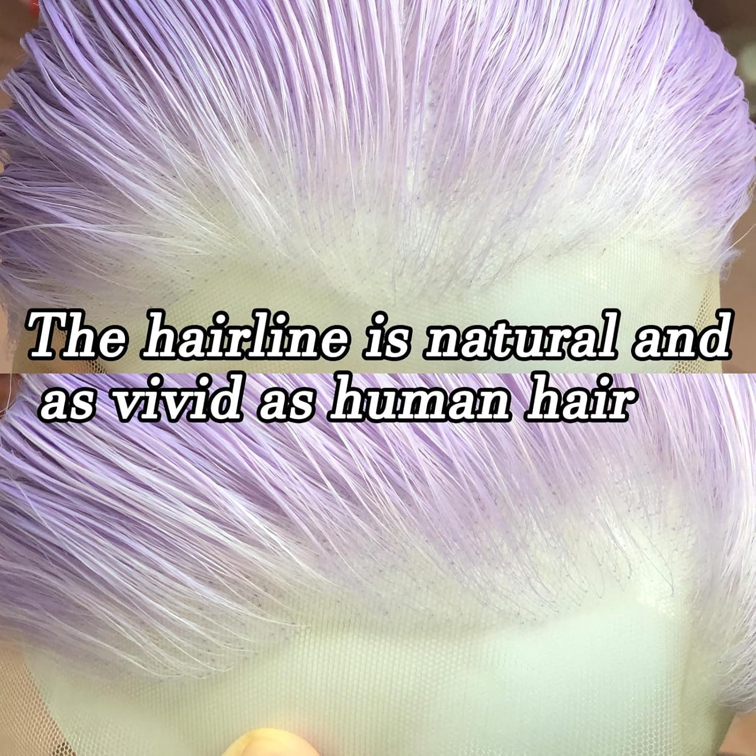 Light Purple Lacefront Wig Kaia - Thumbnail 4