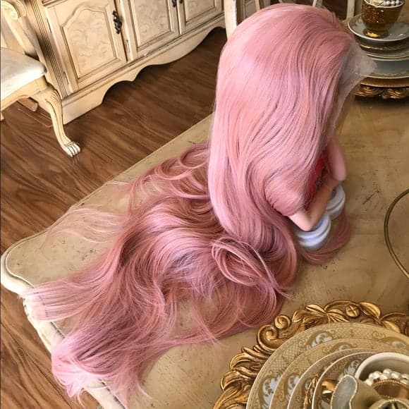 Pink Peach Beauty Lace Front Wig - Thumbnail 8
